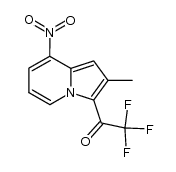 2,2,2-trifluoro-1-(2-methyl-8-nitroindolizin-3-yl)ethanone结构式