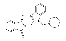 2-[[1-(piperidin-1-ylmethyl)benzimidazol-2-yl]methyl]isoindole-1,3-dione Structure