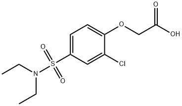 acetic acid, [2-chloro-4-[(diethylamino)sulfonyl]phenoxy]-结构式