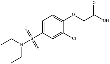 acetic acid, [2-chloro-4-[(diethylamino)sulfonyl]phenoxy]- Structure