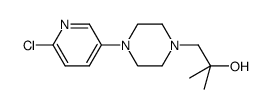 1-(4-(6-chloro-3-pyridinyl)-1-piperazinyl)-2-methyl-2-propanol Structure