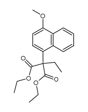 diethyl α-[1-(4-methoxynaphthyl)]-α-ethylmalonate Structure