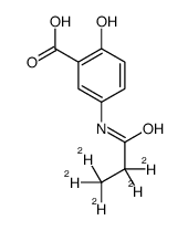 N-Propionyl Mesalazine-d5 Structure