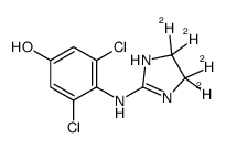 4-Hydroxy Clonidine-d4结构式