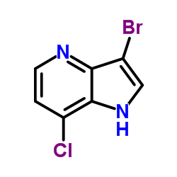 3-Bromo-7-chloro-4-azaindole结构式