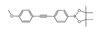 2-[4-(4-Methoxy-phenylethynyl)-phenyl]-4,4,5,5-tetramethyl-[1,3,2]dioxaborolane picture