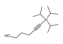 5-(tri-isopropylsilyl)pent-4-yn-1-ol Structure