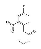 2-(4-氟-2-硝基苯基)乙酸乙酯结构式