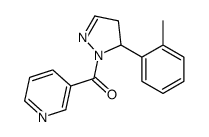 [3-(2-methylphenyl)-3,4-dihydropyrazol-2-yl]-pyridin-3-ylmethanone结构式
