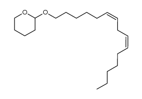 2-((6Z,9Z)-pentadeca-6,9-dien-1-yloxy)tetrahydro-2H-pyran结构式