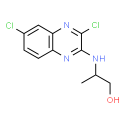 2-((3, 6-Dichloroquinoxalin-2-基)氨基)丙-1-醇结构式