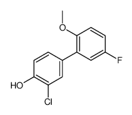 2-chloro-4-(5-fluoro-2-methoxyphenyl)phenol结构式