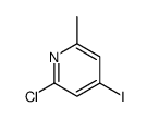 2-氯-4-碘-6-甲基吡啶结构式
