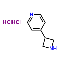 4-(氮杂环丁烷-3-基)吡啶二盐酸盐结构式