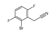 2-Bromo-3,6-difluorophenylacetonitrile structure