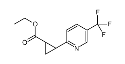 Ethyl (1S,2S)-2-[5-(trifluoromethyl)-2-pyridinyl]cyclopropanecarb oxylate结构式