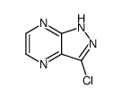 3-氯-1H-吡唑并[3,4-b]吡嗪结构式
