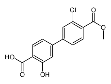 4-(3-chloro-4-methoxycarbonylphenyl)-2-hydroxybenzoic acid Structure