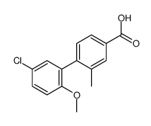 4-(5-chloro-2-methoxyphenyl)-3-methylbenzoic acid结构式