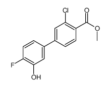methyl 2-chloro-4-(4-fluoro-3-hydroxyphenyl)benzoate结构式