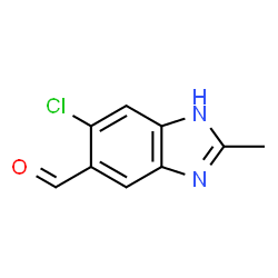 1H-Benzimidazole-5-carboxaldehyde,6-chloro-2-methyl-(9CI)结构式