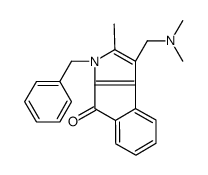 3-benzyl-1-[(dimethylamino)methyl]-2-methylindeno[2,1-b]pyrrol-4-one结构式