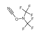 O-cyanobis(trifluoromethyl)hydroxylamine结构式