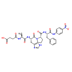 Suc-Ala-His-Pro-Phe-pNA Structure