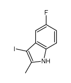 5-fluoro-3-iodo-2-methyl-1H-indole Structure