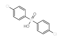 bis(4-chlorophenyl)phosphinic acid Structure