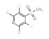 3,5-二氯-2,6-二氟-4-(甲基磺酰基)吡啶结构式