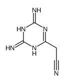 1,3,5-Triazine-2-acetonitrile,4,6-diamino-(9CI)结构式