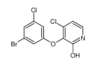 3-(3-bromo-5-chlorophenoxy)-4-chloropyridin-2-ol结构式