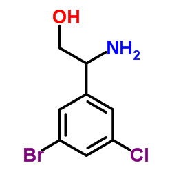 2-Amino-2-(3-bromo-5-chlorophenyl)ethanol Structure