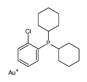 chloro(dicyclohexylphenylphosphine)gold(I) Structure