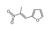 2-[(1E)-2-Nitro-1-propen-1-yl]fur结构式