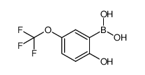 2-Hydroxy-5-(trifluoromethoxy)phenylboronic acid结构式