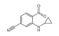 3-(cyclopropylamino)-4-nitrobenzonitrile Structure