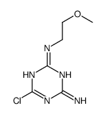 6-chloro-2-N-(2-methoxyethyl)-1,3,5-triazine-2,4-diamine结构式