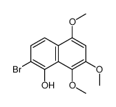 2-bromo-5,7,8-trimethoxynaphthalen-1-ol Structure