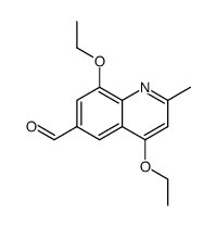 4,8-diethoxy-2-methylquinoline-6-carbaldehyde结构式