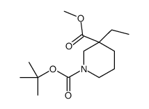 1-Boc-3-乙基哌啶-3-甲酸甲酯图片