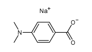 sodium 4-N,N-dimethylaminobenzoate Structure