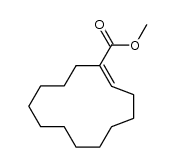 methyl (1Z)-cyclotridec-1-ene-1-carboxylate结构式