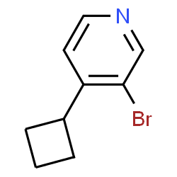 3-Bromo-4-cyclobutylpyridine结构式