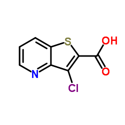 3-Chlorothieno[3,2-b]pyridine-2-carboxylic acid结构式
