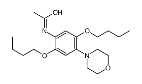 N-(2,5-dibutoxy-4-morpholin-4-ylphenyl)acetamide结构式