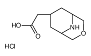 2-((1R,5s)-3-噁-9-氮杂双环[3.3.1]-7-壬基)乙酸盐酸盐结构式