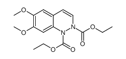 diethyl 6,7-dimethoxydihydrocinnoline-1,2-dicarboxylate Structure