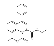 diethyl 4-phenyldihydrocinnoline-1,2-dicarboxylate Structure